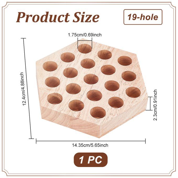 Support en bois pour pinces bijouterie